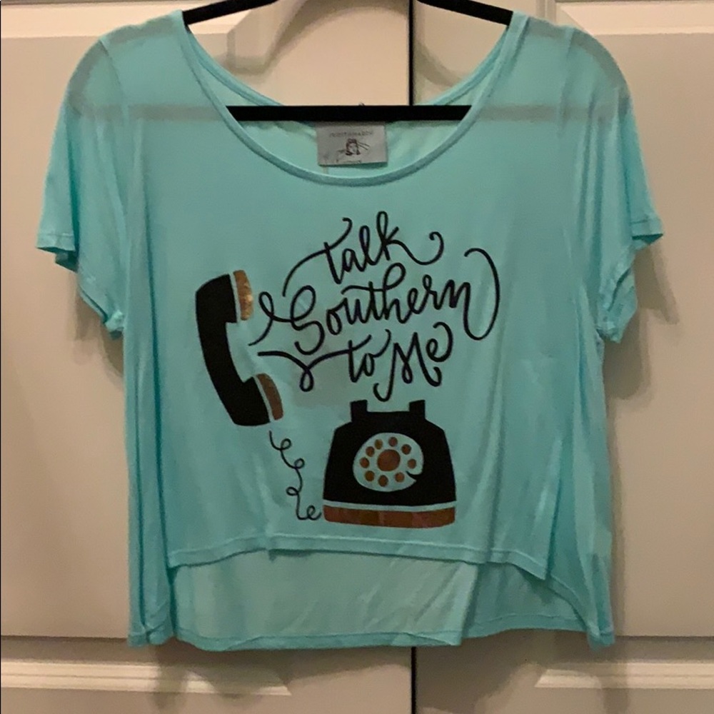 Talk southern crop top